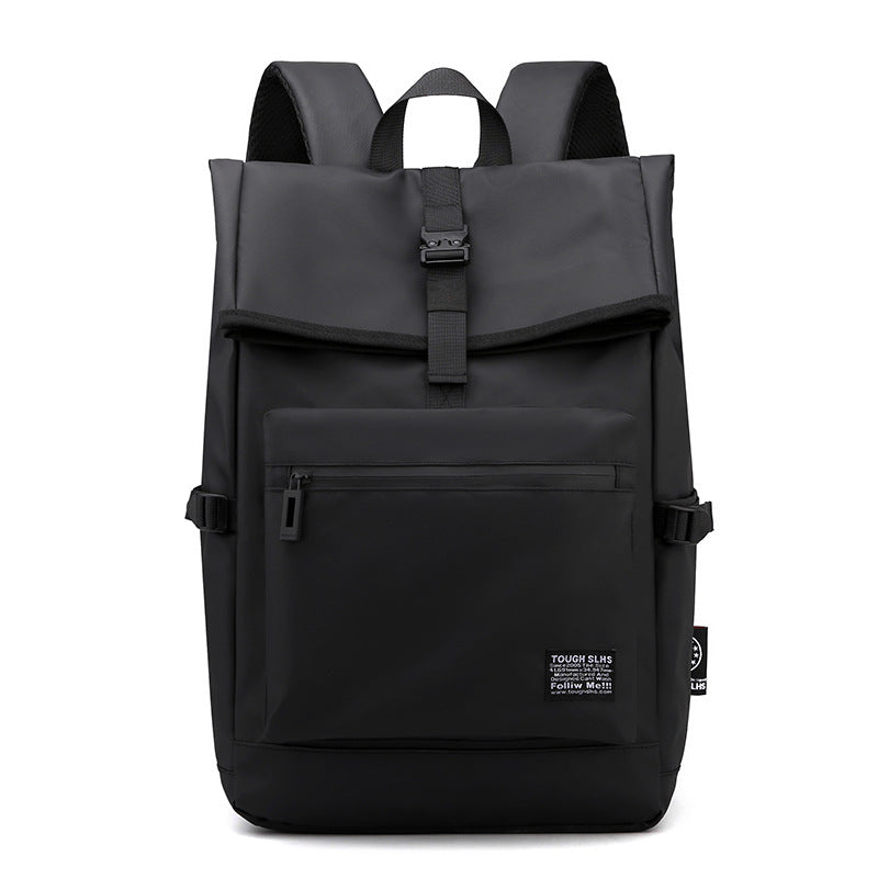 16-Inch Laptop Backpack Large Capacity Oxford Cloth Travel Bag - Black 16-Inch Laptop Backpack Large Capacity Oxford Cloth Travel Bag - Black